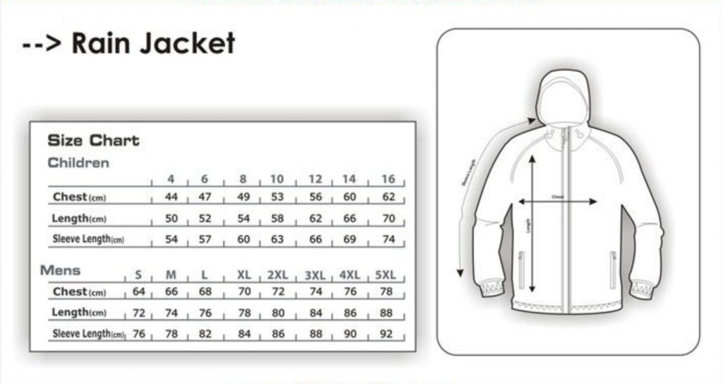 Rain-Jacket-Size-Chart