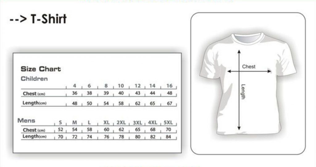 T-shirt-Sizes